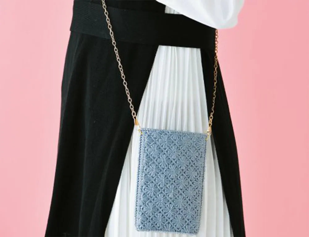 Kit Make a Mignon Smartphone Shoulder Bag - Water Blue - nomura tailor