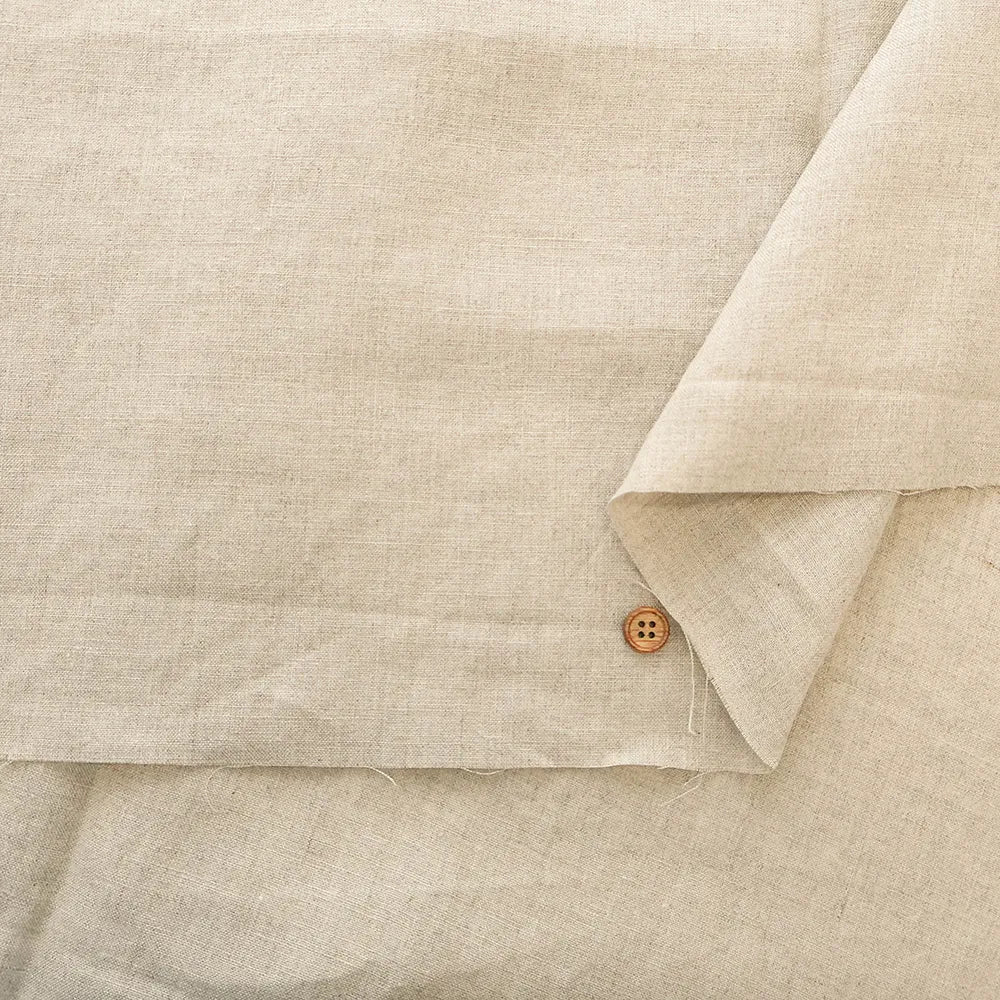 Soft-Finished Linen Sheeting Fabric - Plain 極 - nomura tailor