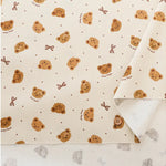Cotton Oxford Printed Fabric - Bear - nomura tailor