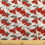 Gold Brocade (Kinran) - Flock of Cranes Pattern - nomura tailor