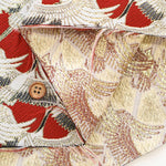 Gold Brocade (Kinran) - Flock of Cranes Pattern - nomura tailor