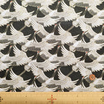 Gold Brocade (Kinran) - Flock of Cranes Pattern - nomura tailor