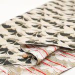 Gold Brocade (Kinran) - Flock of Cranes Pattern - nomura tailor