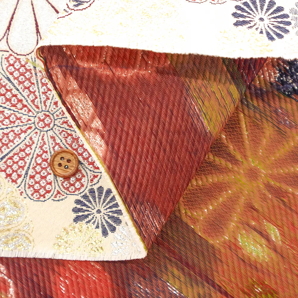 Gold Brocade (Kinran) - Full Chrysanthemum Pattern - nomura tailor