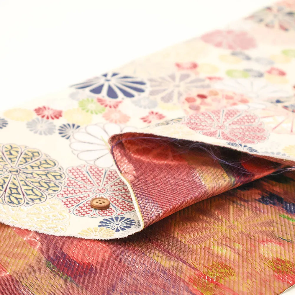 Gold Brocade (Kinran) - Full Chrysanthemum Pattern - nomura tailor