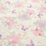 Gold Brocade (Kinran) - Flowing Water with Chrysanthemum, Cherry Blossom and Butterfly Pattern - nomura tailor