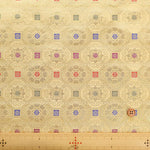 Gold Brocade (Kinran) - Small Floral Hexagonal Pattern - nomura tailor