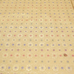 Gold Brocade (Kinran) - Small Floral Hexagonal Pattern - nomura tailor
