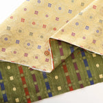 Gold Brocade (Kinran) - Small Floral Hexagonal Pattern - nomura tailor