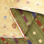 Gold Brocade (Kinran) - Small Floral Hexagonal Pattern - nomura tailor