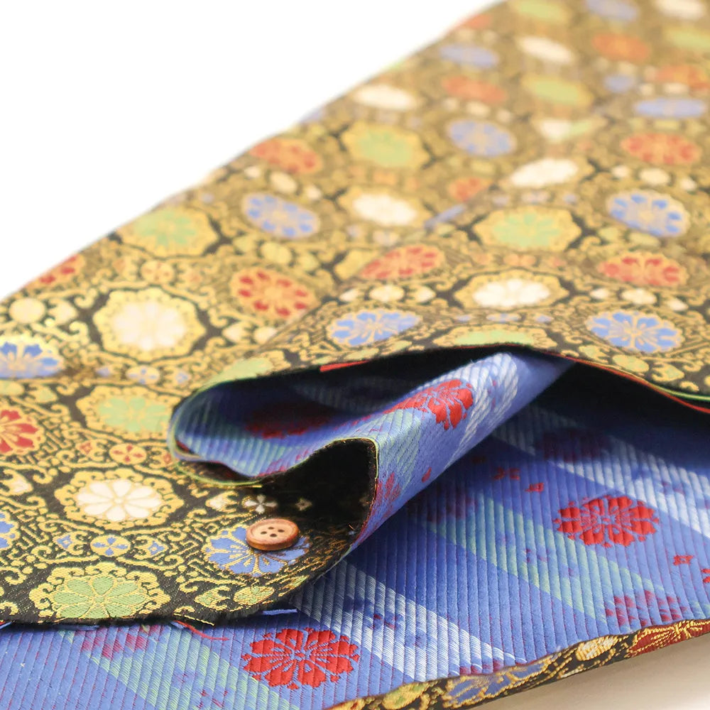 Gold Brocade (Kinran) - Shokko Floral Pattern - nomura tailor