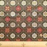 Gold Brocade (Kinran) - Hexagonal Floral Diamond Pattern - nomura tailor