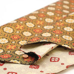 Gold Brocade (Kinran) - Hexagonal Floral Diamond Pattern - nomura tailor