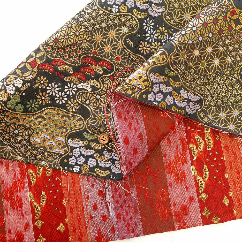 Gold Brocade (Kinran) - Auspicious Cloud Pattern - nomura tailor