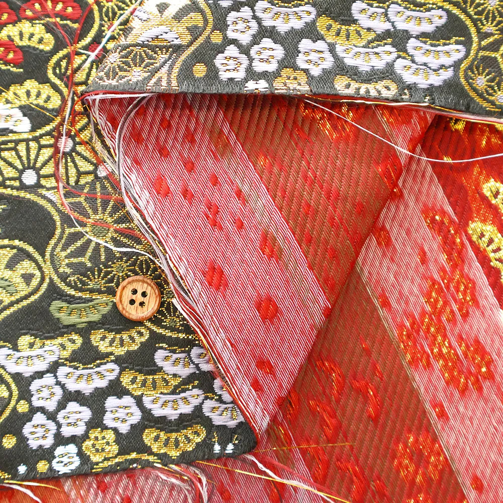 Gold Brocade (Kinran) - Auspicious Cloud Pattern - nomura tailor