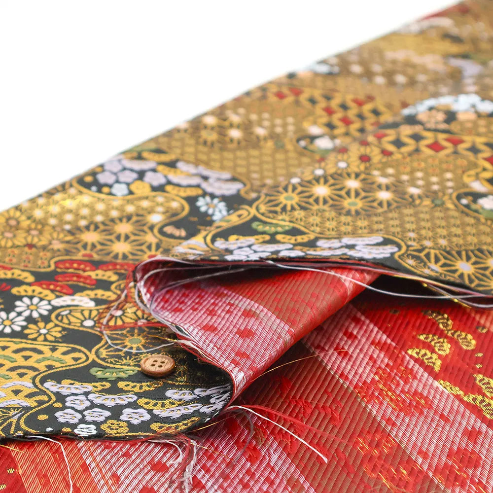 Gold Brocade (Kinran) - Auspicious Cloud Pattern - nomura tailor