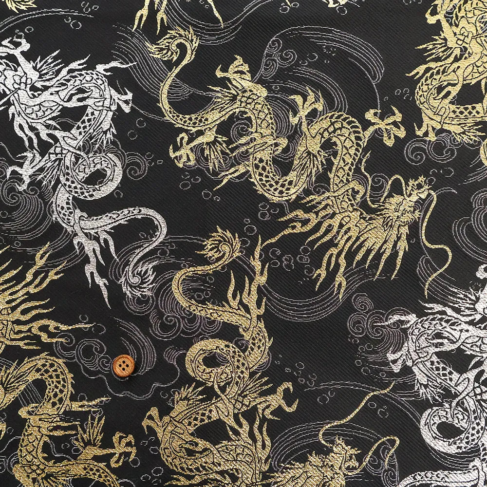 Gold Brocade (Kinran) - Dragon in Clouds - nomura tailor