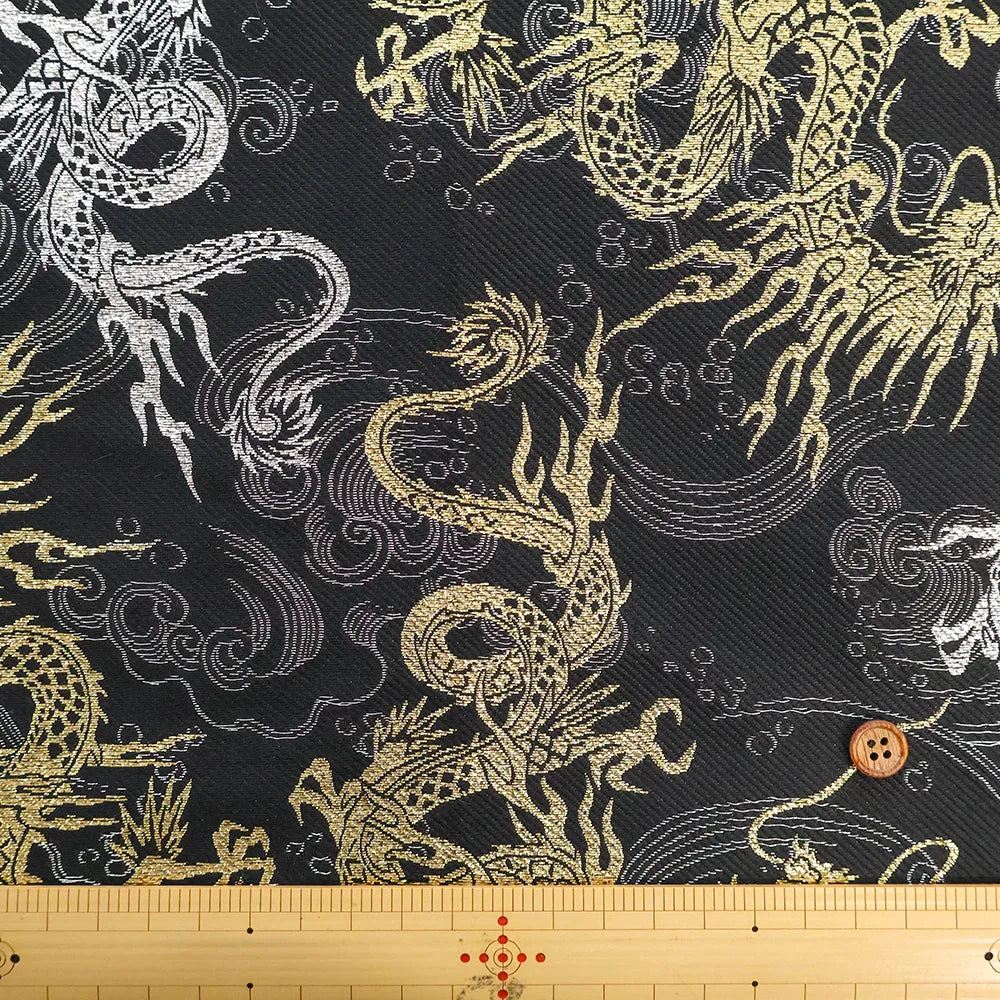 Gold Brocade (Kinran) - Dragon in Clouds - nomura tailor