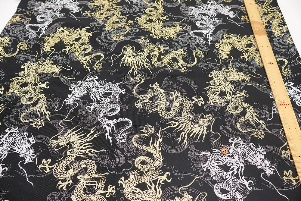Gold Brocade (Kinran) - Dragon in Clouds - nomura tailor