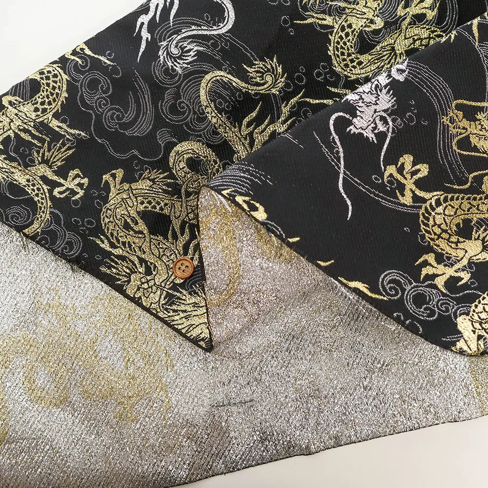 Gold Brocade (Kinran) - Dragon in Clouds - nomura tailor