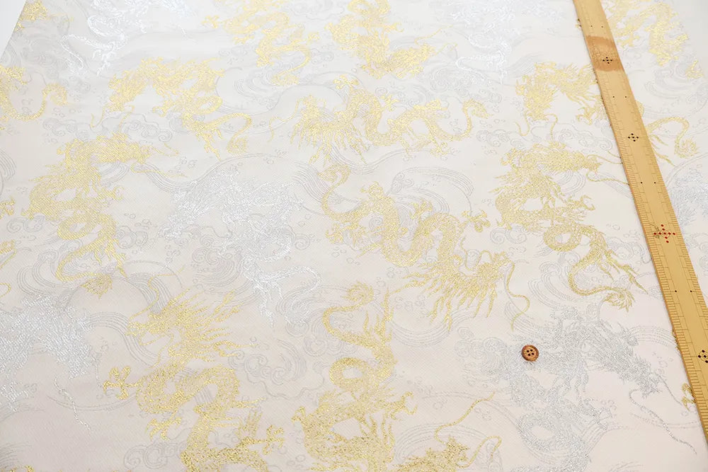 Gold Brocade (Kinran) - Dragon in Clouds - nomura tailor