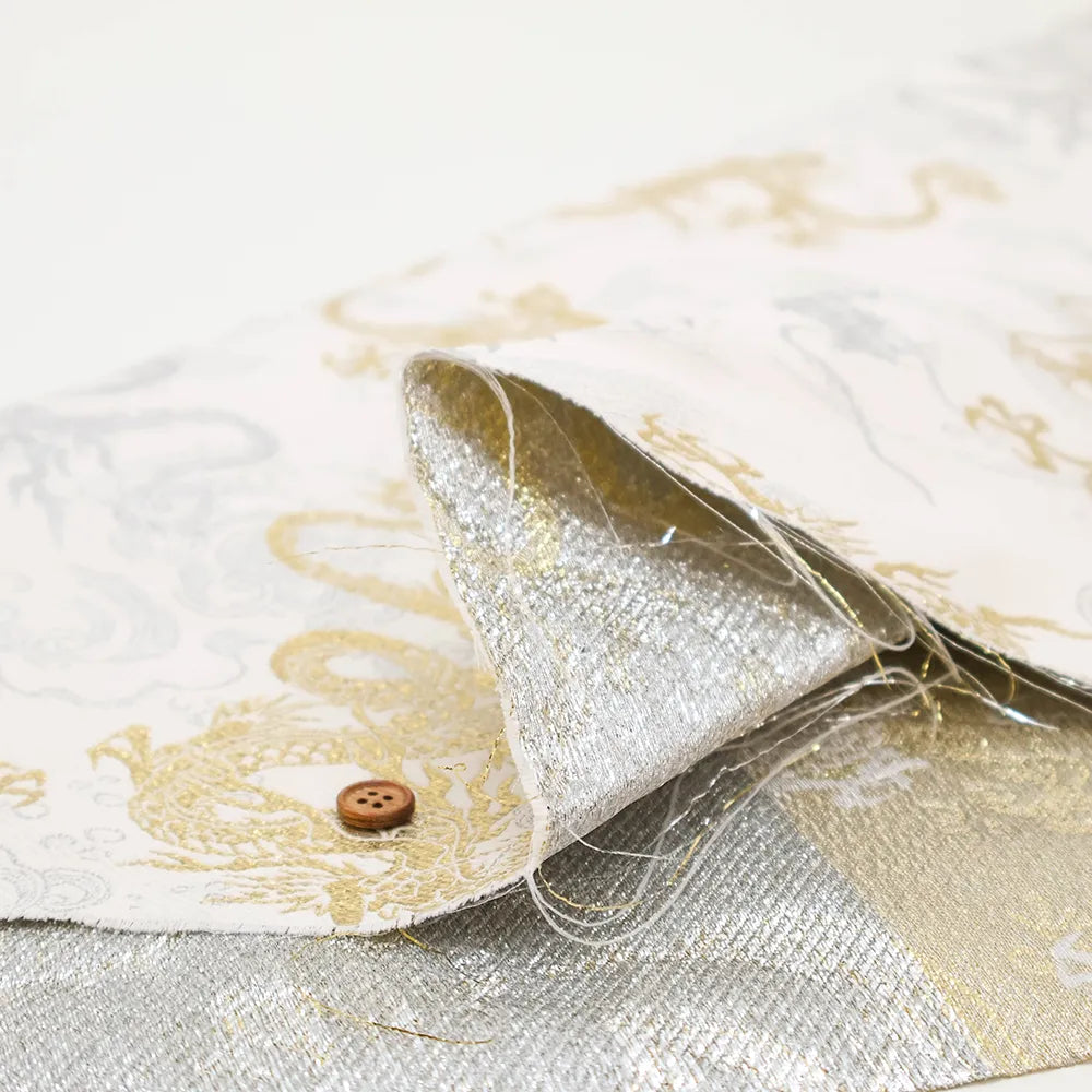 Gold Brocade (Kinran) - Dragon in Clouds - nomura tailor