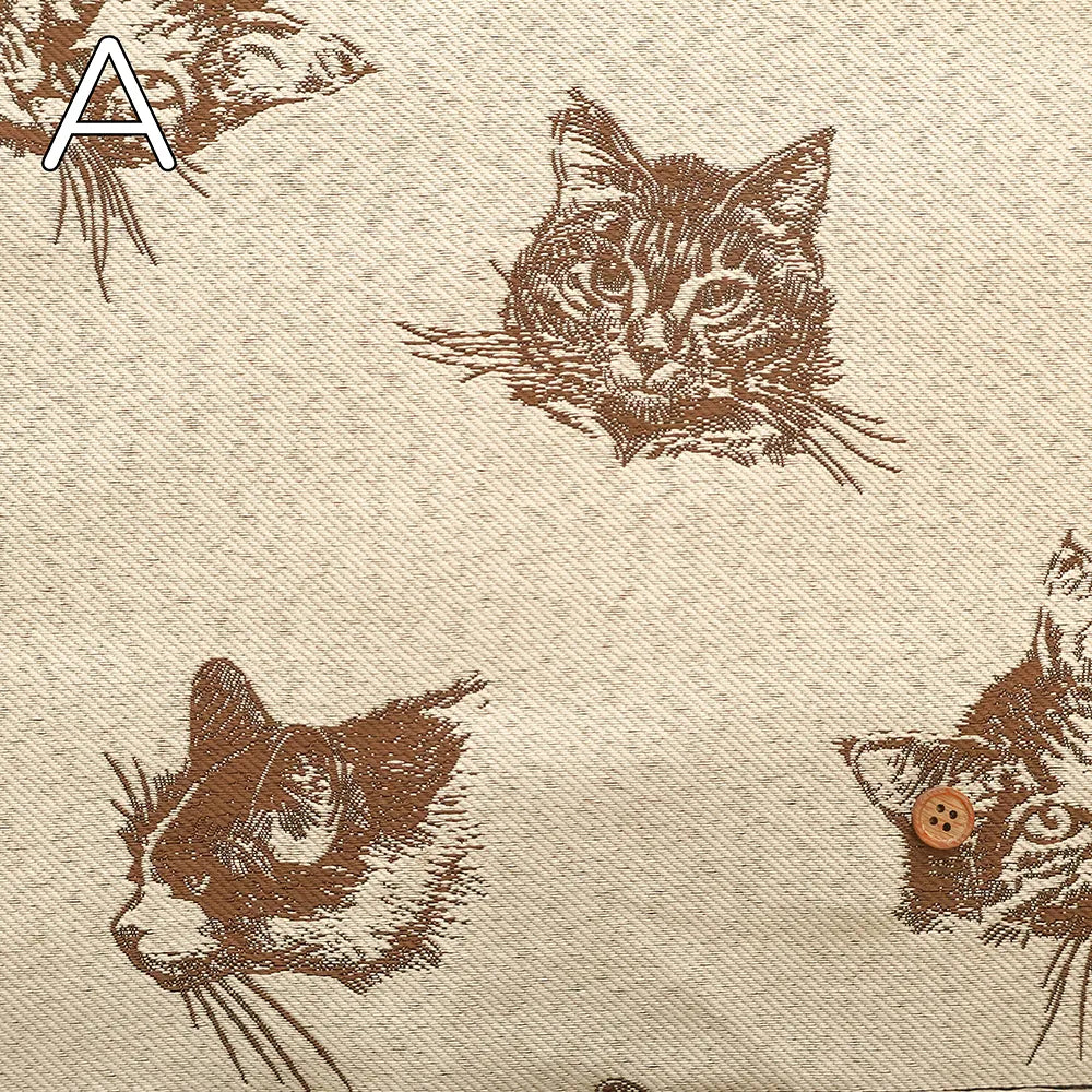 Polyester Jacquard Fabric - Cat - nomura tailor