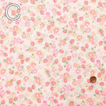 Cotton Broad print fabric strawberry and flower - nomura tailor