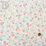 Cotton Broad print fabric strawberry and flower - nomura tailor