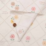 Cotton sheeting print fabric Button Flower - nomura tailor