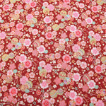 Cotton chinese Grame Printed Fabric Wa Temari - nomura tailor