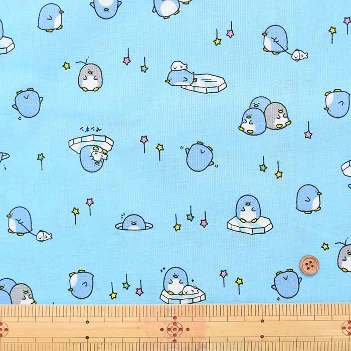 Cotton seamed printed fabric Penguin - nomura tailor