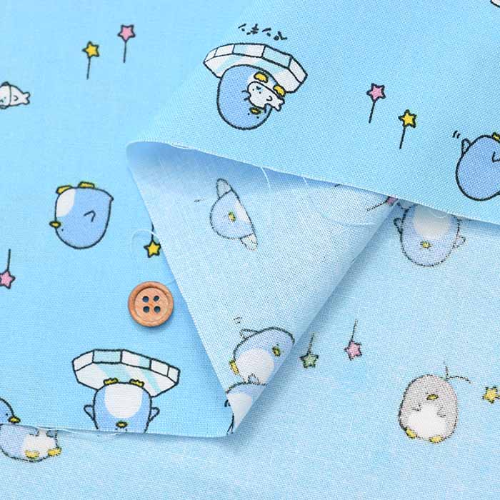 Cotton seamed printed fabric Penguin - nomura tailor