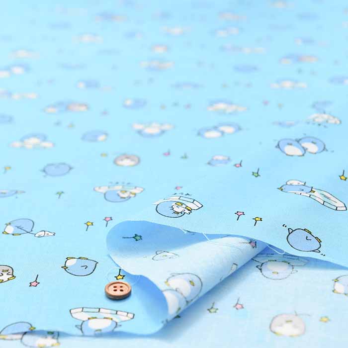 Cotton seamed printed fabric Penguin - nomura tailor