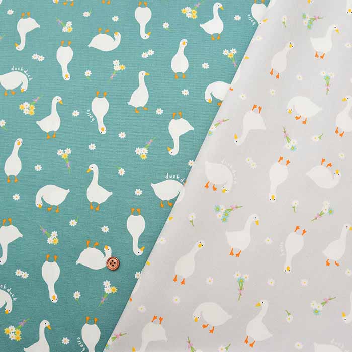 Cotton Ox Printed Fabric Duck - nomura tailor