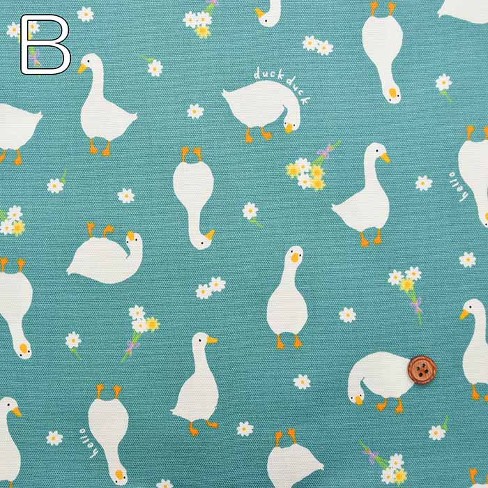 Cotton Ox Printed Fabric Duck - nomura tailor