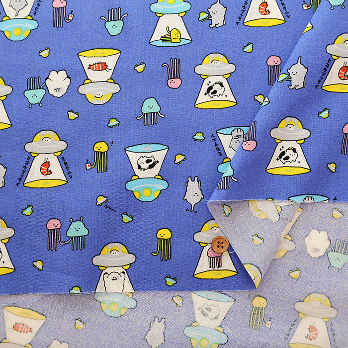 Cotton Muslin Printed Fabric - UFO - nomura tailor