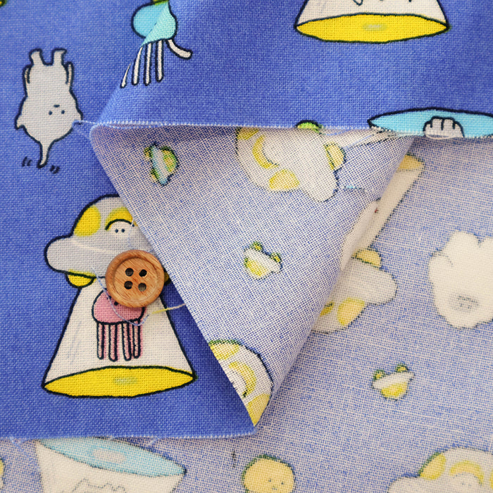 Cotton Muslin Printed Fabric - UFO - nomura tailor