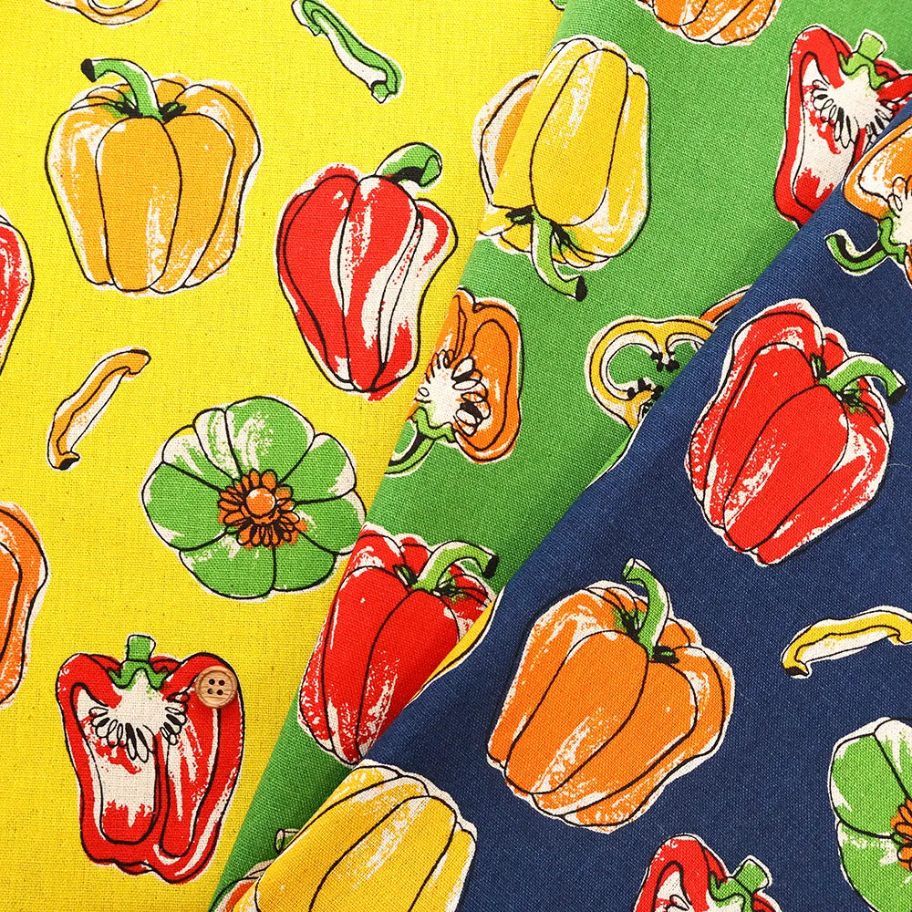 C/L Canvas Printed Fabric - Paprika - nomura tailor