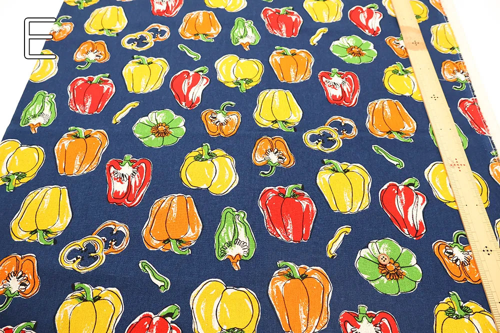 C/L Canvas Printed Fabric - Paprika - nomura tailor