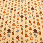 Cotton Dobby Printed Fabric - Yokai Guide - nomura tailor
