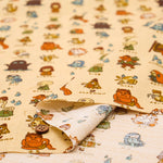 Cotton Dobby Printed Fabric - Yokai Guide - nomura tailor