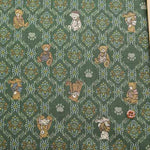 Cotton sheeting print fabric un/no Good old days Teddy bear - nomura tailor