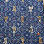 Cotton sheeting print fabric un/no Good old days Teddy bear - nomura tailor