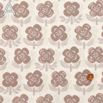 Cotton sheeting print fabric Stamped Flower - nomura tailor