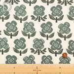 Cotton sheeting print fabric Stamped Flower - nomura tailor