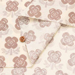 Cotton sheeting print fabric Stamped Flower - nomura tailor