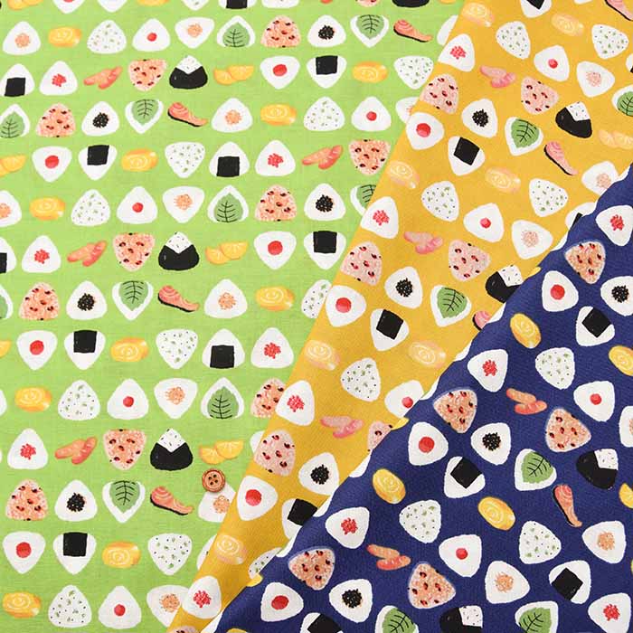Cotton Seating Printed Fabric Onigiri - nomura tailor