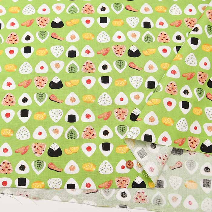 Cotton Seating Printed Fabric Onigiri - nomura tailor