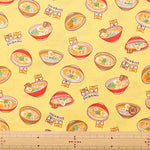 Cotton seating printed fabric Shiba and Ramen - nomura tailor